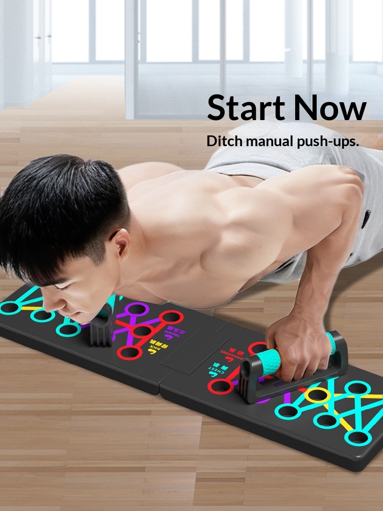 Push Up Board Foldable Multi Function - Push-up-Trainingsbrett, nicht faltbar, Brust- und Bauchmuskel-Multifunktions-Trainingsgerät