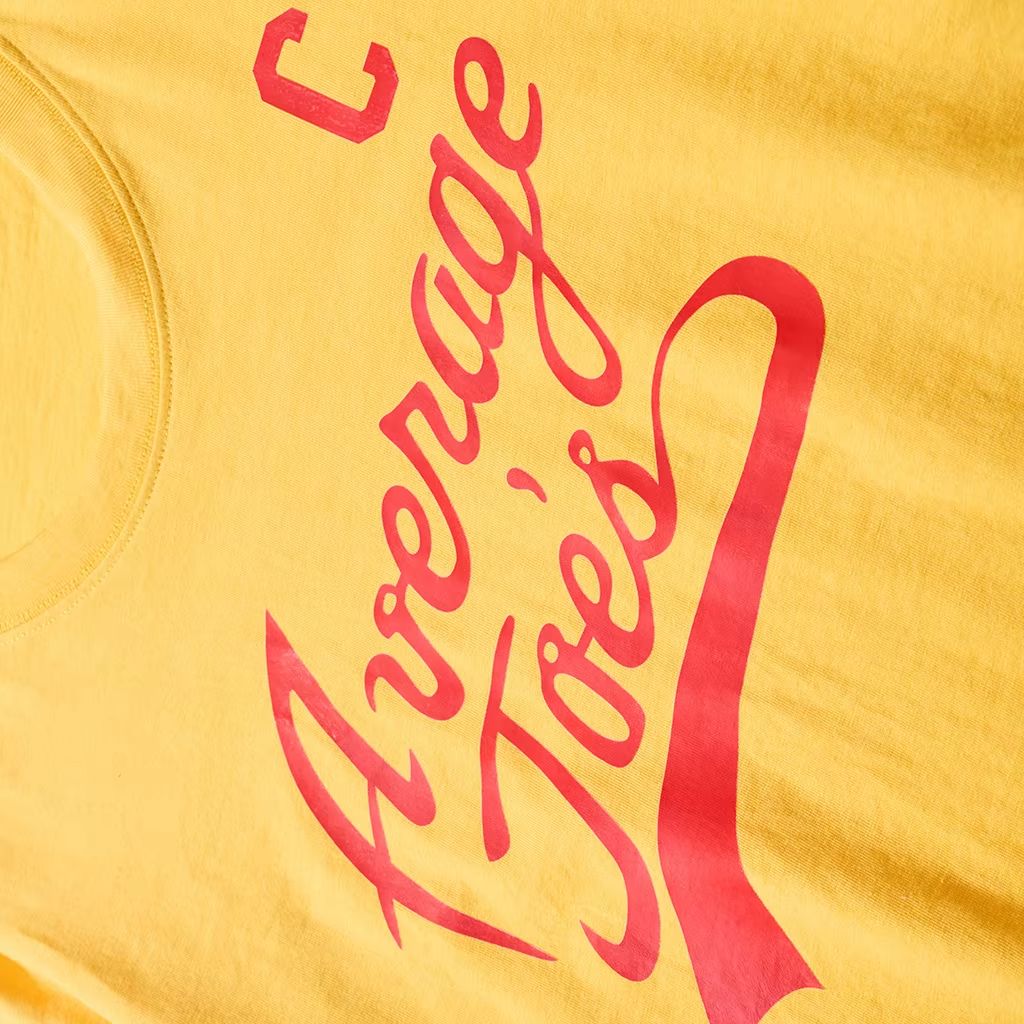 Team Sports - Herren Gelbes Average Joes T-Shirt Dodgeball-Film-Charakter