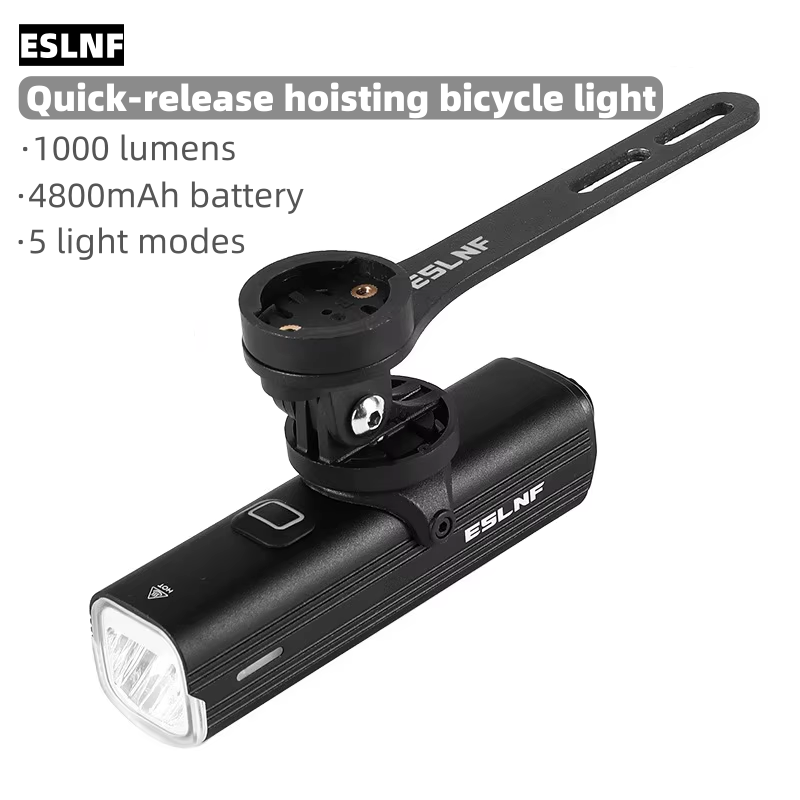 Rechargeable Bicycle Headlight 1000 Lumen - ESLNF Fahrrad-Frontlicht 1000 Lumen 4800mAh Fahrrad-Scheinwerfer