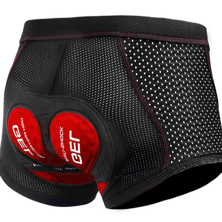 Padded Cycling Shorts 5D Gel - Atmungsaktive Fahrradshorts mit Mesh-Einsatz und 5D-Polsterung,