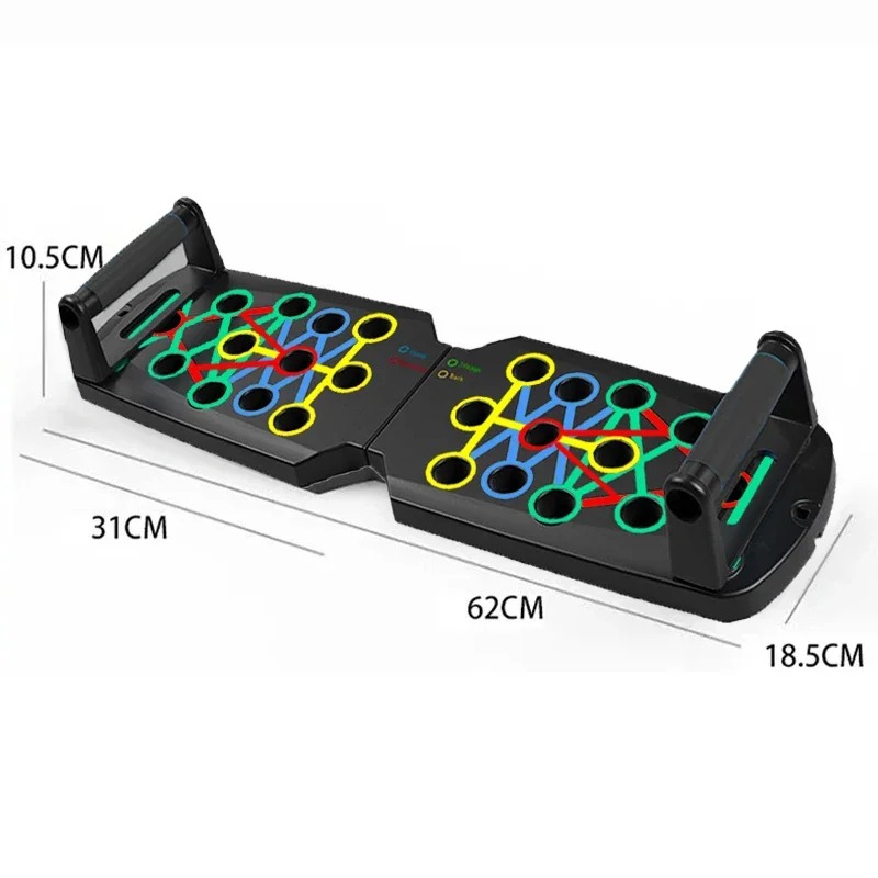 Push Up Board Foldable Multi Function - Faltbares Push-up-Board-Set – multifunktionale Fitnessgeräte für