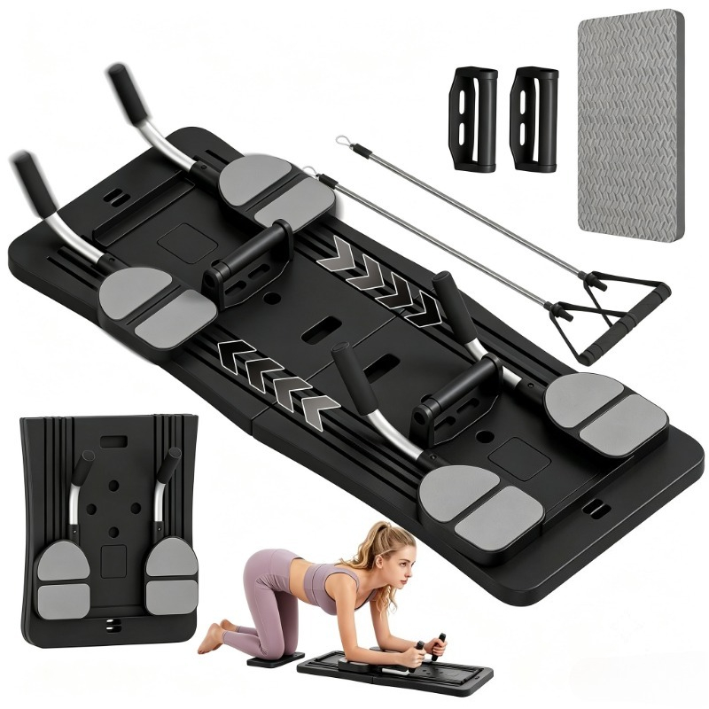 Push Up Board Foldable Multi Function - Faltbares Multifunktionales Heimtrainingsboard, Tragbarer Bauchmuskeltrainer mit