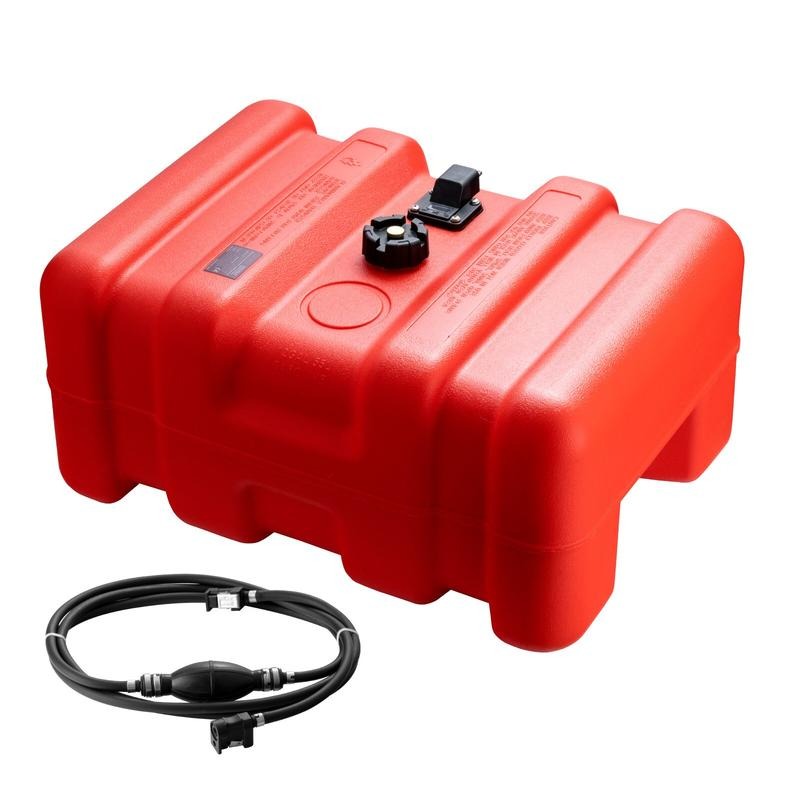 Fishing - Marine-Kraftstofftank, 14,53 Gallonen/55L, Tragbarer Boot-Kraftstofftank für