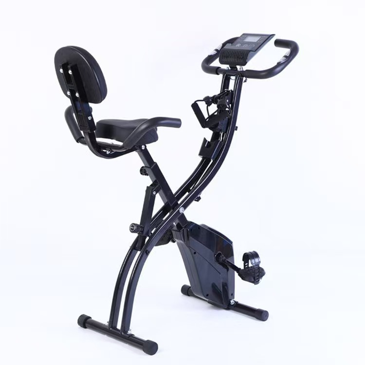 Exercise Bike Magnetic Resistance - Stationäres Heimtrainer-Fahrrad, faltbar, magnetisch, mit einstellbarem