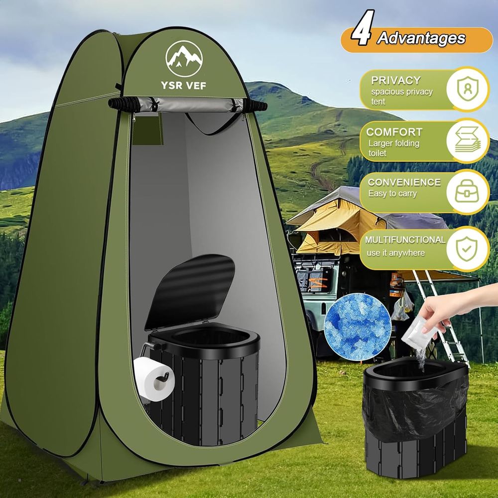 Tragbares Toiletten-Set, Campi – Camping Bewertung und Preis