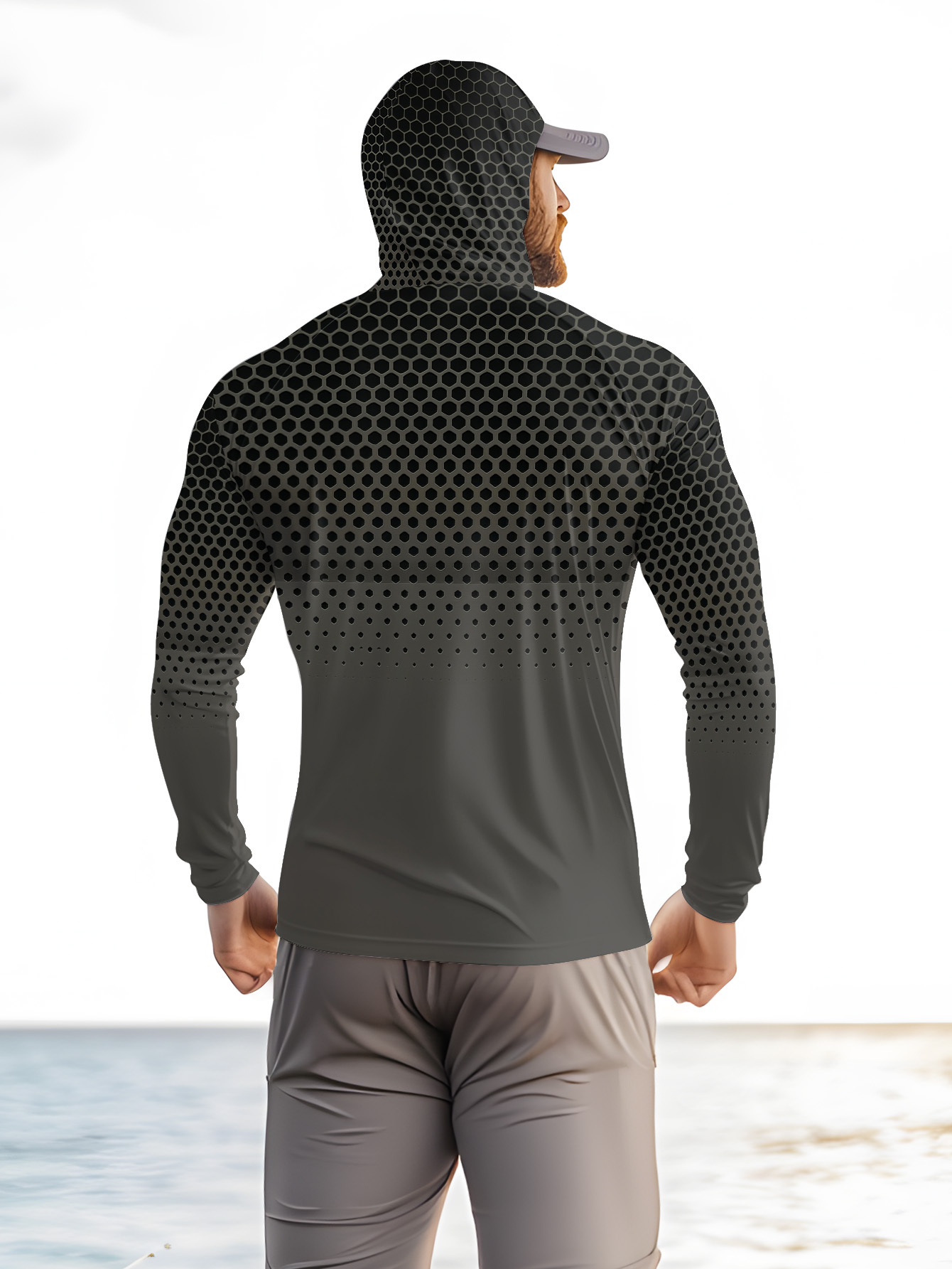Herren Angelhemd mit Kapuze, L – Fishing Bewertung und Preis