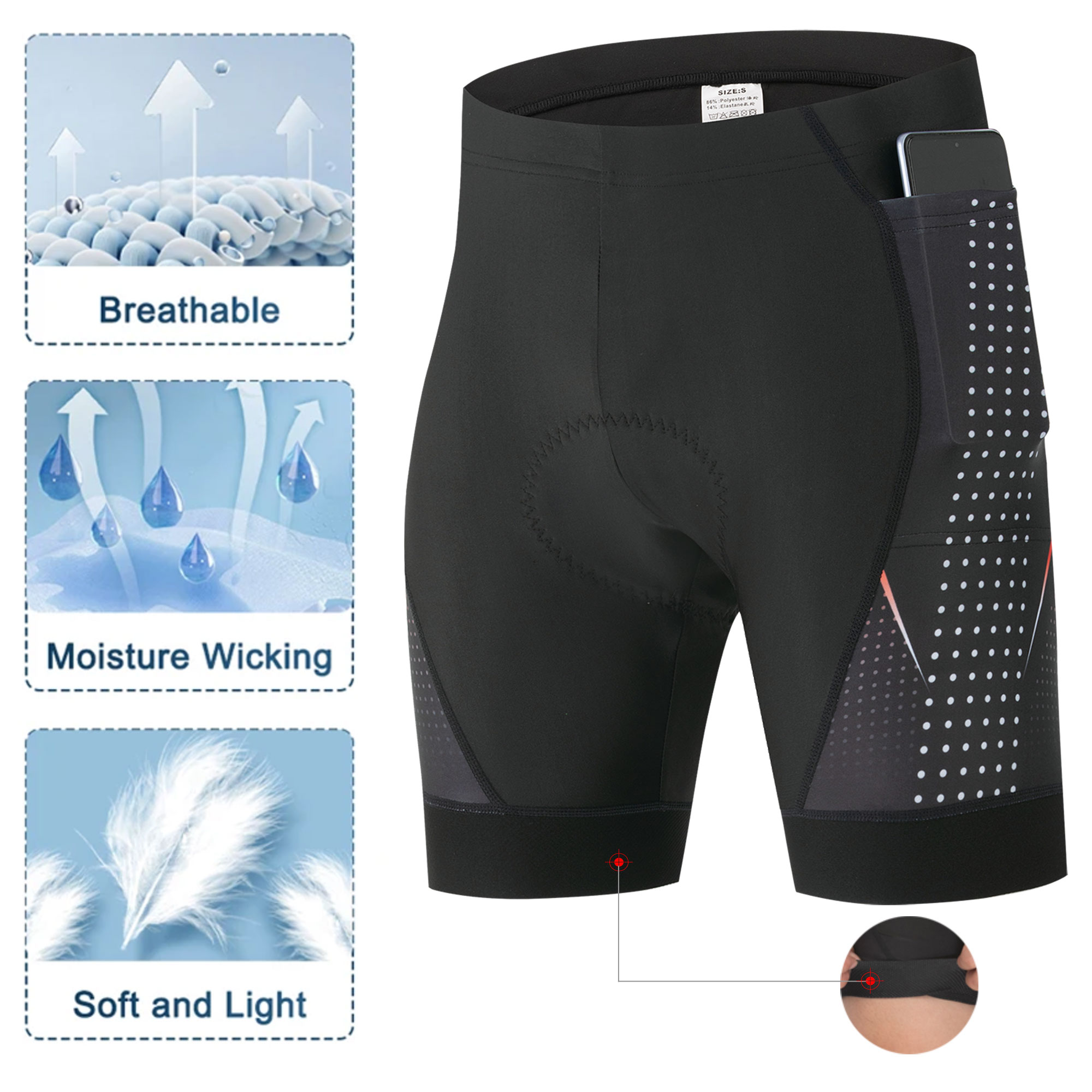 Premium Rennrad-Shorts mit 5D  – Padded Cycling Shorts 5D Gel Bewertung und Preis