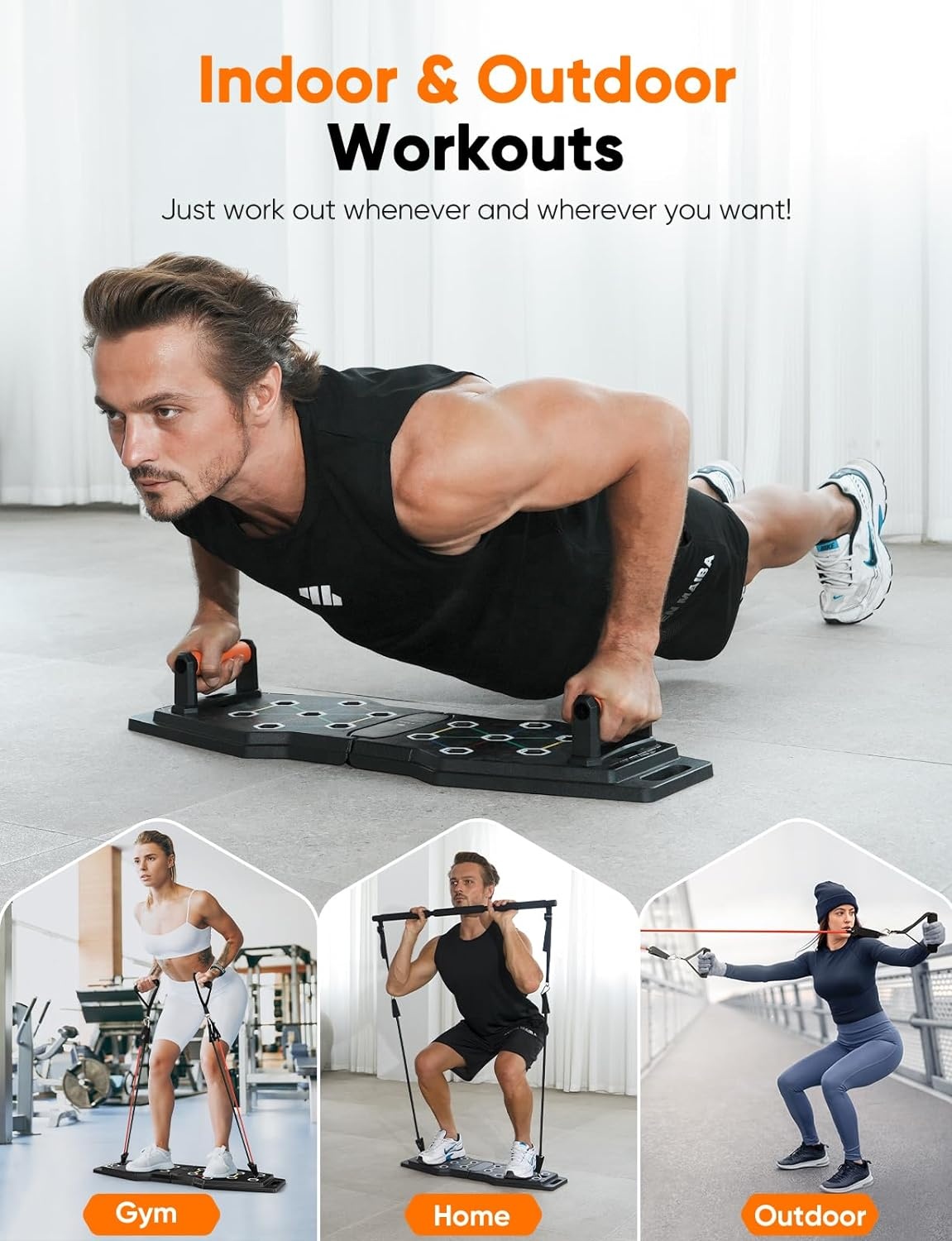 Multifunktionales, faltbares F – Pilates Bar Kit With Resistance Bands Bewertung und Preis
