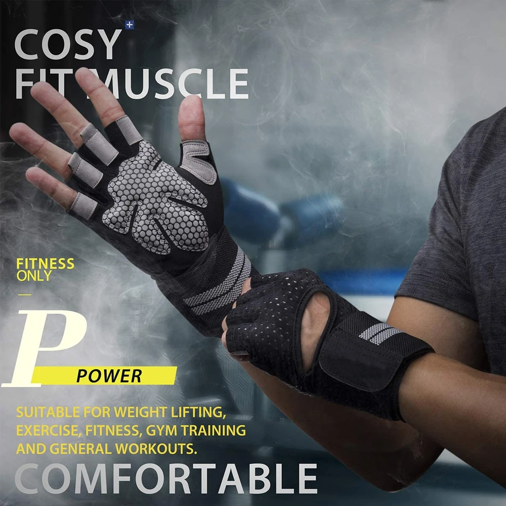 1 Paar Halbfinger-Fitness hand – Wrist Wraps Weightlifting Support Bewertung und Preis