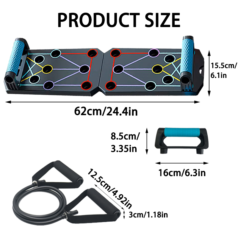 Tragbares multifunktionales Pu – Push Up Board Foldable Multi Function Bewertung und Preis
