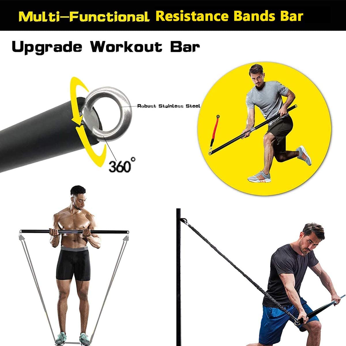 150lb Fitness Booty Widerstand – Pilates Bar Kit With Resistance Bands Bewertung und Preis