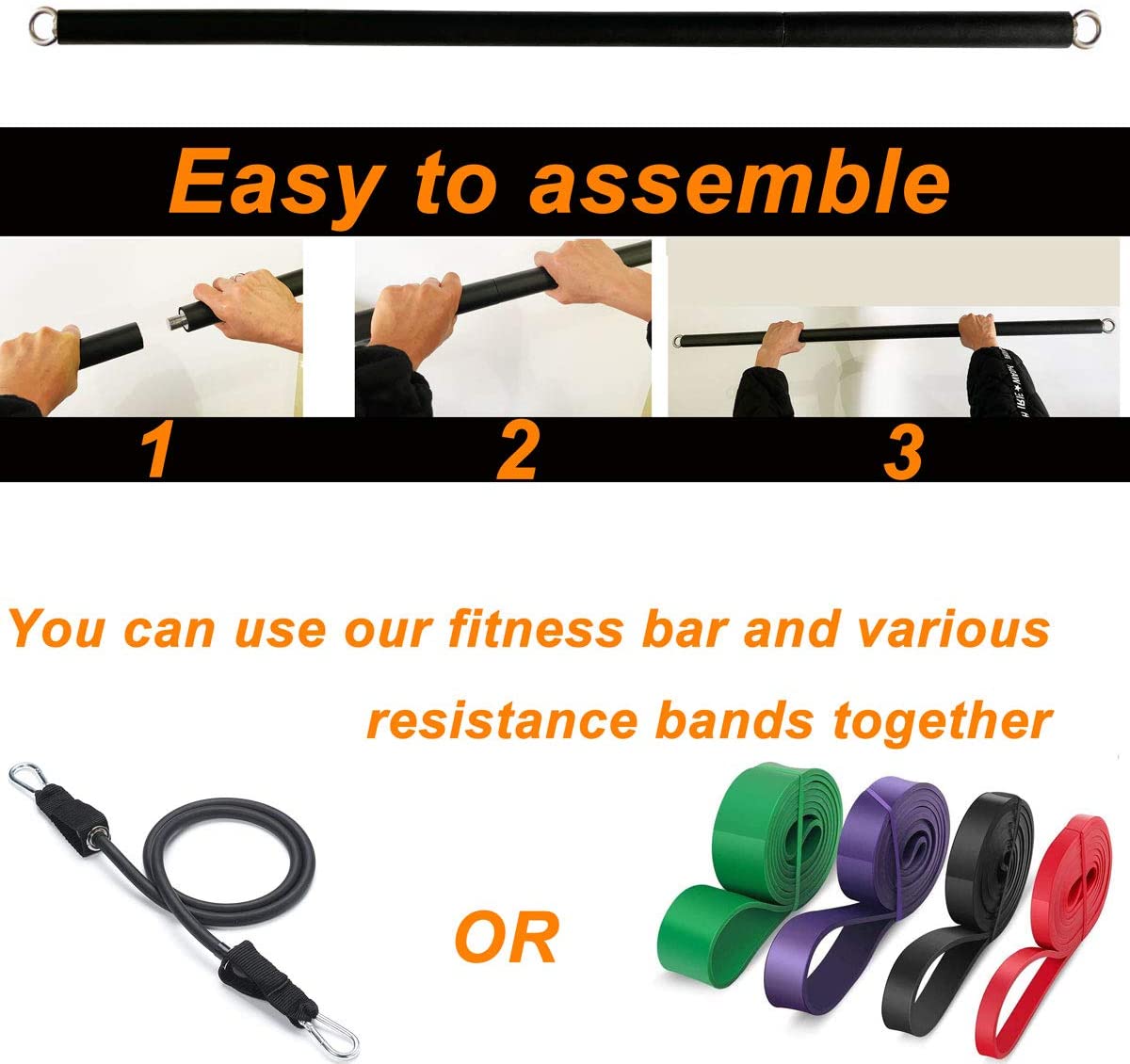 150lb Fitness Booty Widerstand – Pilates Bar Kit With Resistance Bands Bewertung und Preis