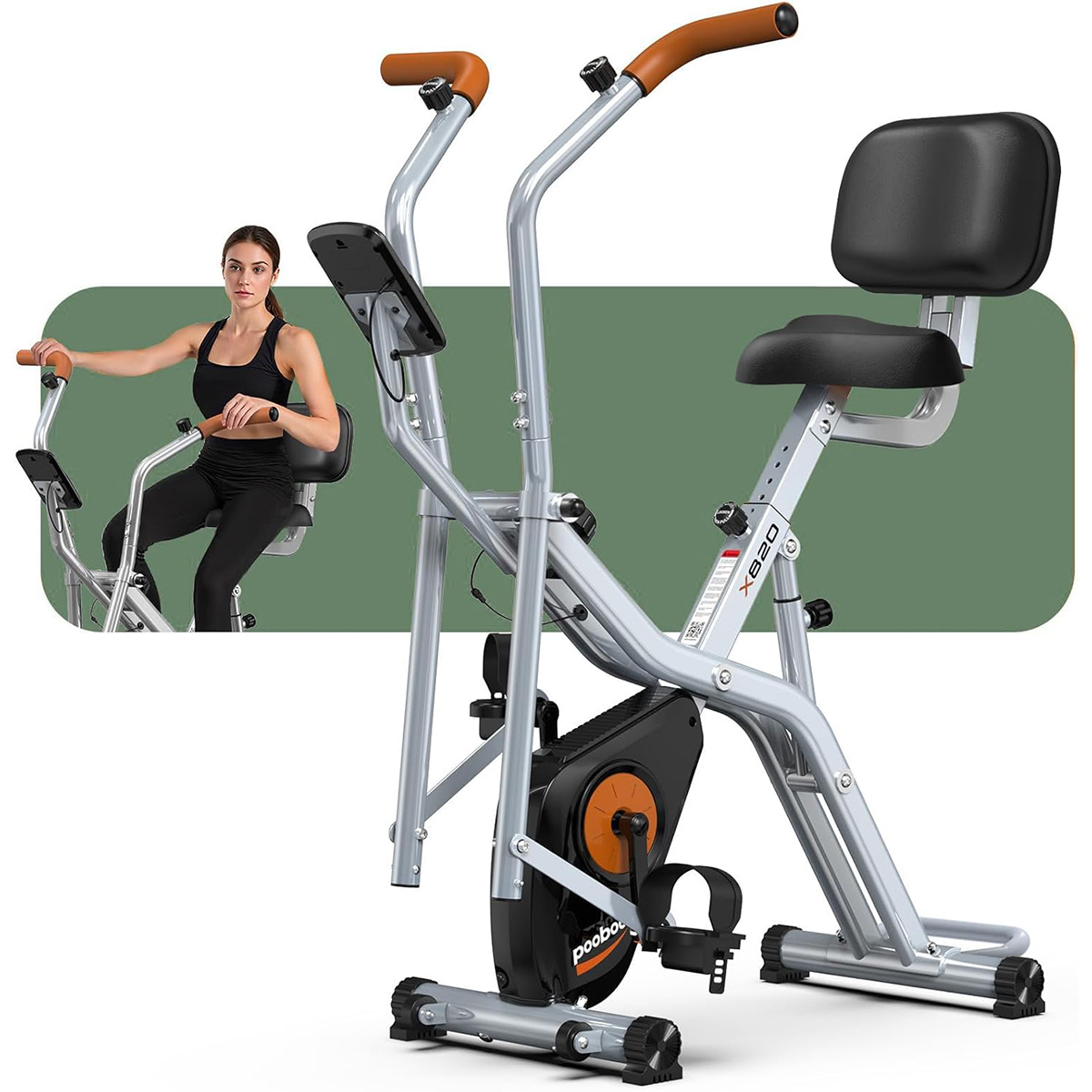 Pooboo Faltbares 2-in-1-Heimtr – Exercise Bike Magnetic Resistance Bewertung und Preis